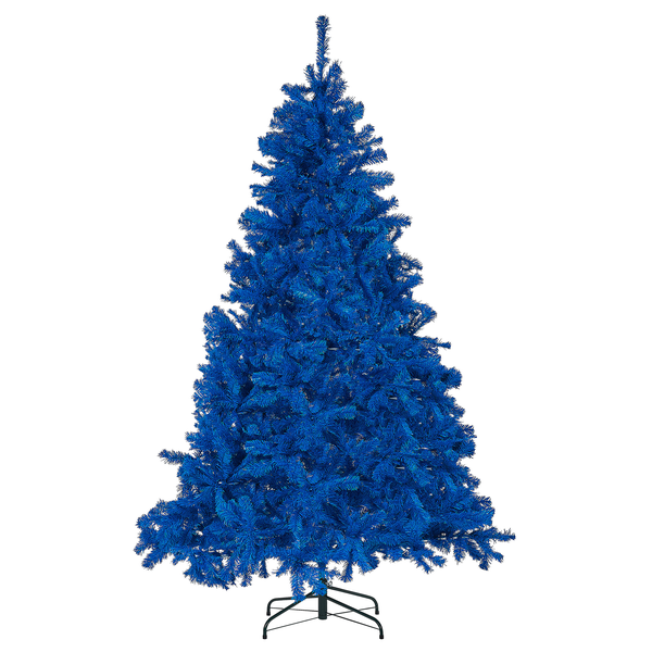 Blauer künstlicher Weihnachtsbaum mit Ständer