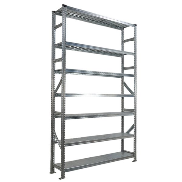 Metallregal mit mehreren Ebenen zur Lagerung