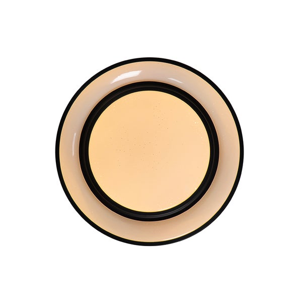 Runde Deckenleuchte mit schwarzem Rand