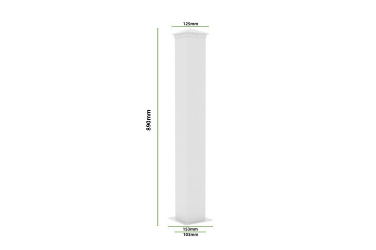 Set mit 2 Aluminiumzäunen NIESEN 190H90 weiß