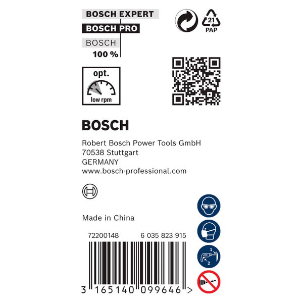 Bosch Experte Produktdetails und Sicherheitsinformationen