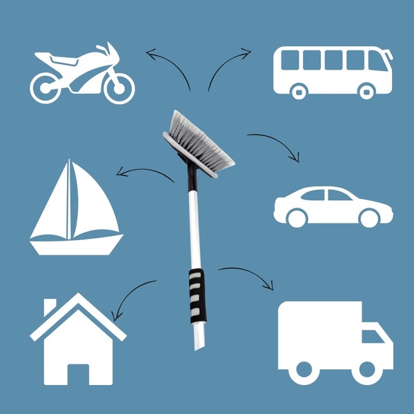 Teleskopwaschbürste zur Reinigung von Motorrädern, Bussen, Autos, Segelbooten, Häusern und Lastwagen