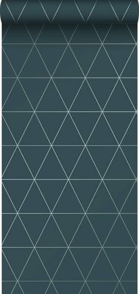 Origin Wallcoverings Tapete grafische Dreiecke Blau - 53 cm x 10.05 m - 347715