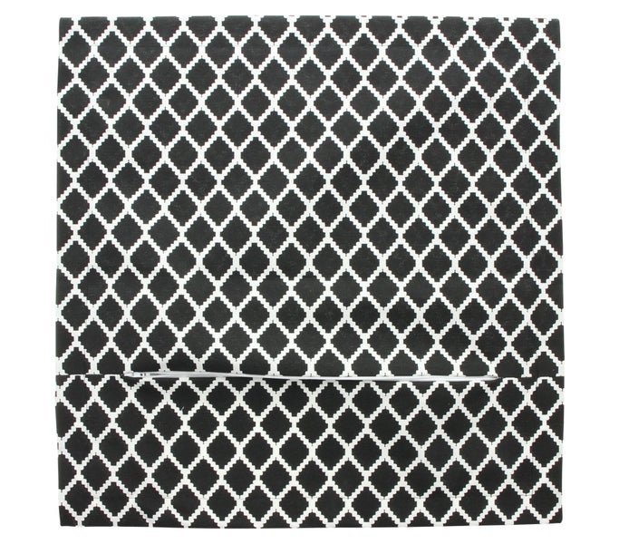 FRANK FLECHTWAREN | Kissenhülle Black & White, BAUMWOLLE, POLYESTER, 45 x 45 cm