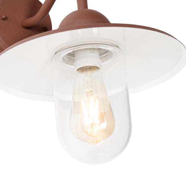 Moderne Außenwandleuchte rostbraun IP44 - Kansas
