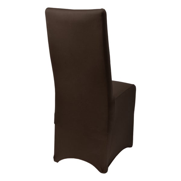 Beautissu Leona Stuhlhusse 95x45cm Braun Stretch Bankett (4tlg)