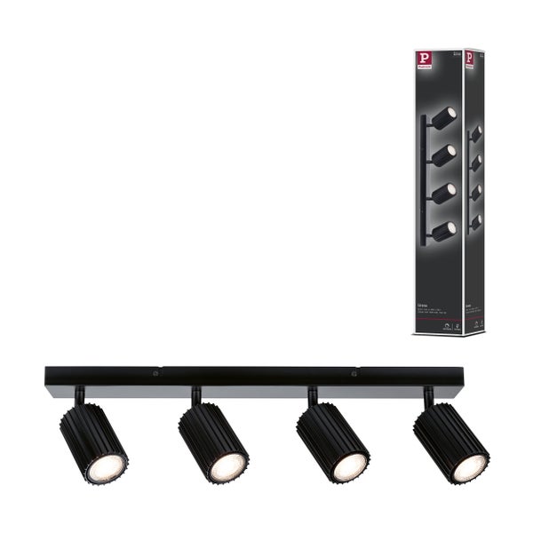 Spotlight Lirena GU10 max. 4x10W Schwarz matt Metall