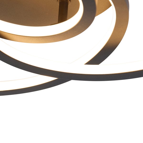 Moderne LED Deckenleuchte mit geschwungenem Design