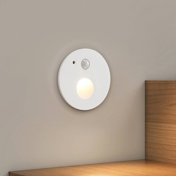 Arcchio LED Wandeinbaustrahler Neru mit Bewegungsmelder (Modern) in Weiß aus Aluminium (1 flammig, ) Wohnzimmerleuchte