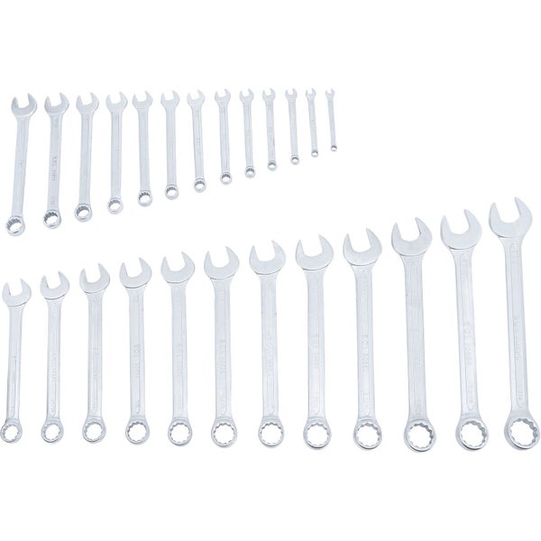 BGS technic Maulschlüsselsatz mit verschiedenen Schlüsselweiten in einer Rolltasche