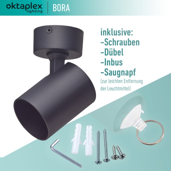 Oktaplex Bora Deckenleuchte mit Zubehör