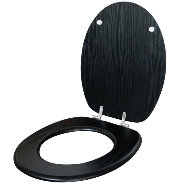 WC-Sitz Black Wood