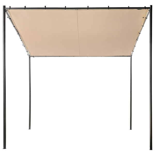 Pavillon VIMINO Metall 282 cm 294 cm Taupe