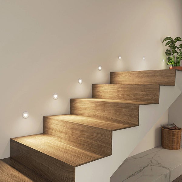 Arcchio LED Wandeinbaustrahler Vexi (Modern) in Weiß aus Aluminium (1 flammig, ) Wohnzimmerleuchte