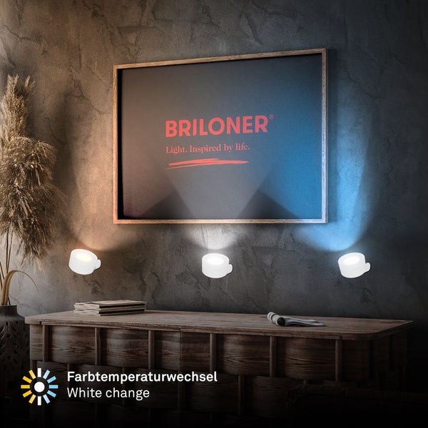 LED Wandleuchte Wandlampe ohne Stromanschluss Akku Dimmbar Touch ohne Bohren