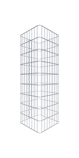 Gabionensäule 42 x 42 cm, MW 5 x 10 cm eckig - Höhe: 0,90 m