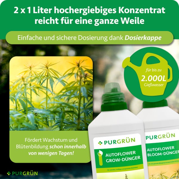 Purgrün Autoflower-Dünger-Set 2 x 1 Liter