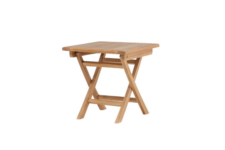 Quadratischer Klapptisch aus Holz für den Garten