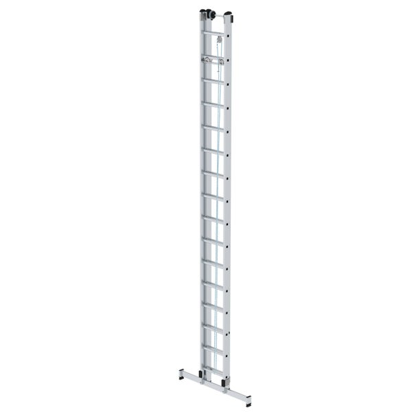 PROREGAL Sprossen-Seilzugleiter 2-Teilig mit Traverse 2 x 16 Sprossen