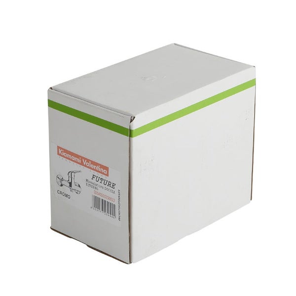 Produktverpackung für die Kiamami Valentina Duscharmatur Future in Chrom.