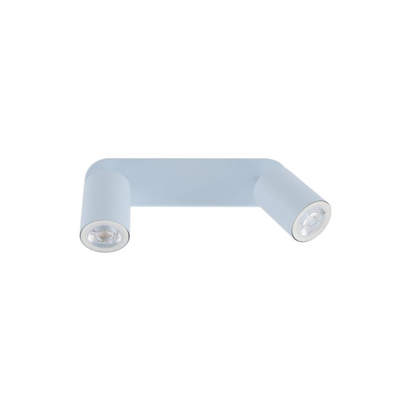 LED Wand und Deckenstrahler mit zwei verstellbaren Leuchtköpfen aus Metall für eine flexible Beleuchtung