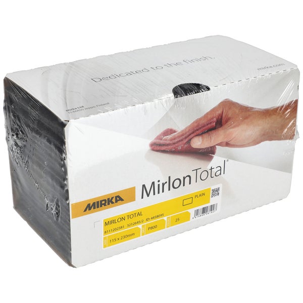 Mirka Mirlon Total 25 Stk Schleifvlies ExtraFine Korn 800 Schleifpads, Schleiffleece zum Anschleifen, Entrosten, Schleifen, Polieren von Holz, Metall, Kunststoff, Edelstahl