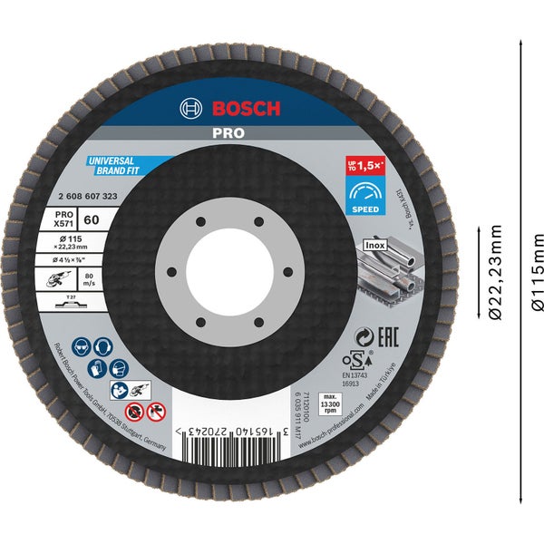 Bosch Pro Trennschleifscheibe, Durchmesser 115 mm