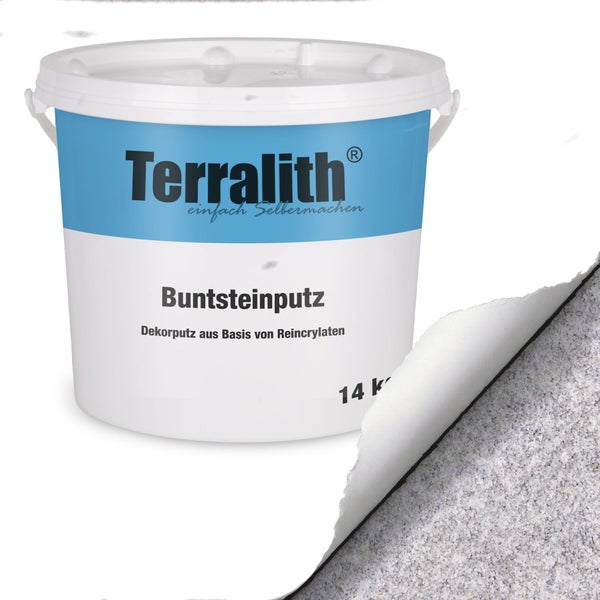 Terralith Buntsteinputz im Eimer