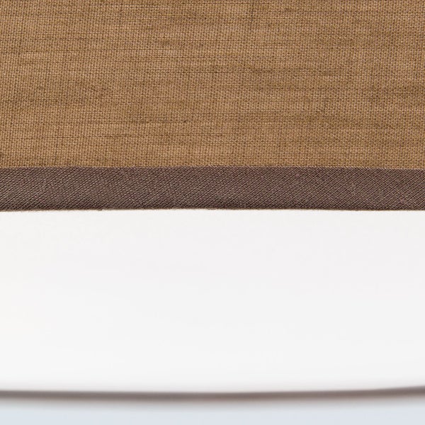 Hängeleuchte Stoff 50cm braun