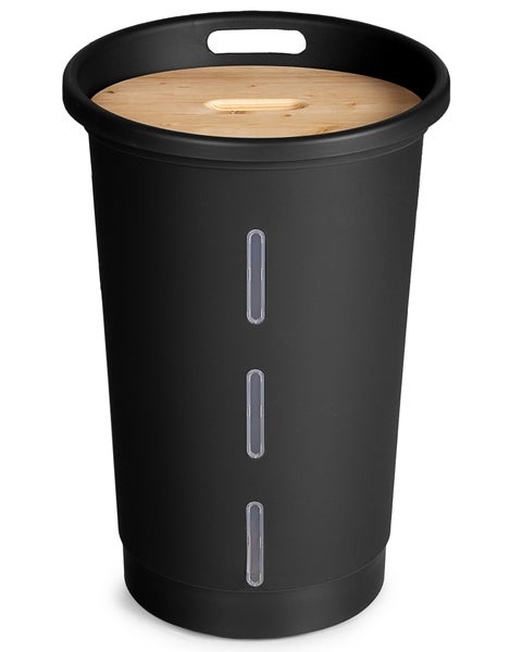 Ondis24 Pellets Aufbewahrungsbox mit Holzdeckel