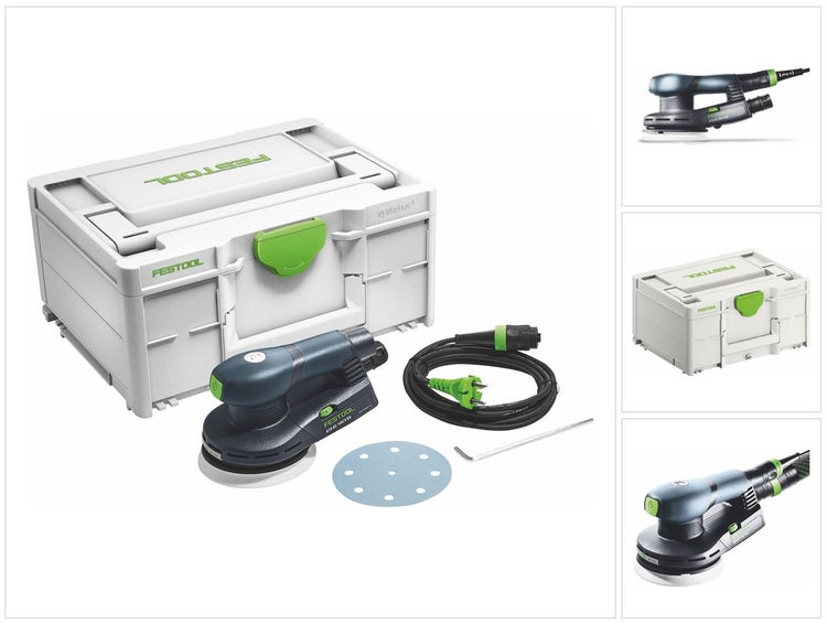 Festool ETS EC 125/3 EQ-Plus Exzenterschleifer 400 W 125 mm Brushless ( 576341 ) + Systainer