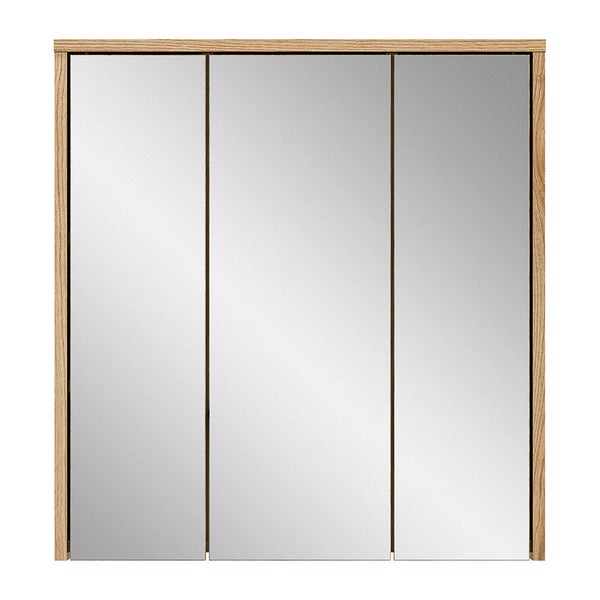 Zeno Spiegelschrank Bad 2 Türen Eiche Dekor. 64 X 20 X 68 cm