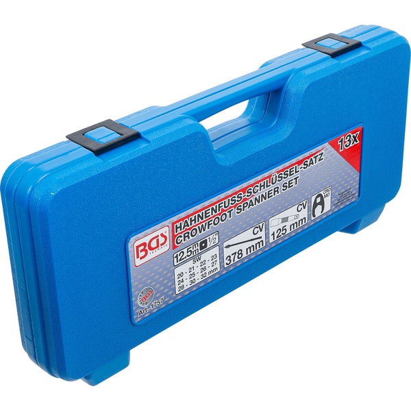 BGS Hahnenfußschlüssel-Satz Antrieb Innenvierkant 12,5 mm (1/2) SW 20 - 32 mm 13tlg. - 1757