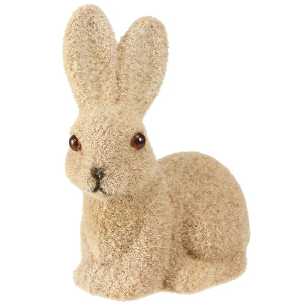 Dekorativer Osterhase aus Kunstfell