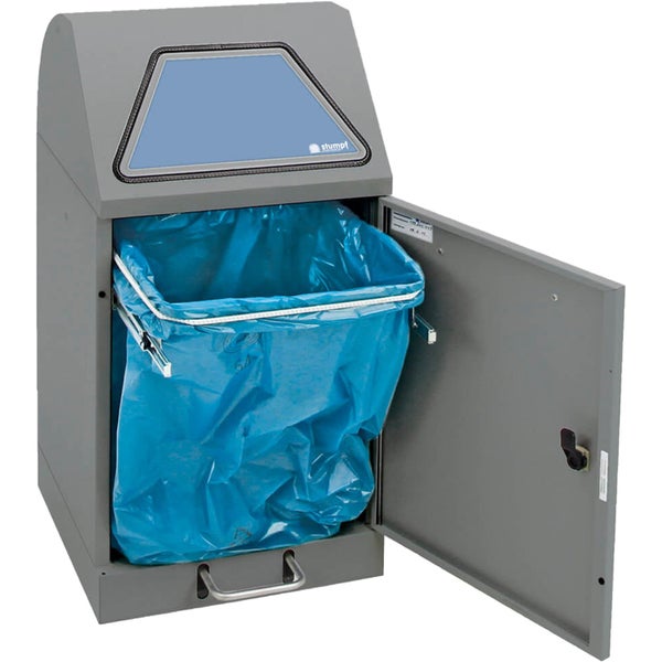 Stumpf Abfalltrennung Modul-Vario 45 graualu-struktur ProSlide-System 45l + Trethebel - 625-045-1-1-100
