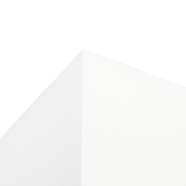 Detailansicht einer weißen Ecke