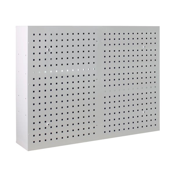 PROREGAL Werkzeugwandschrank mit 2 Türen 3 Fachboden HxBxT 75 x 100 x 20 cm Lichtgrau