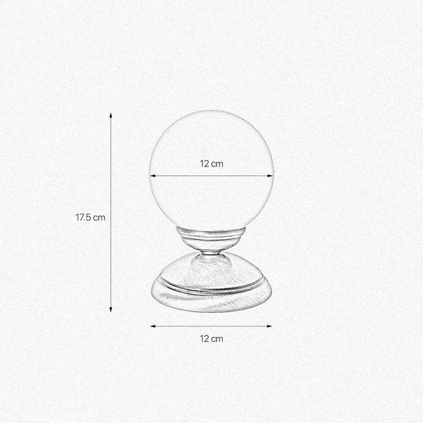 Dekokugel mit den Maßen 12 mal 12 mal 17,5 Zentimeter