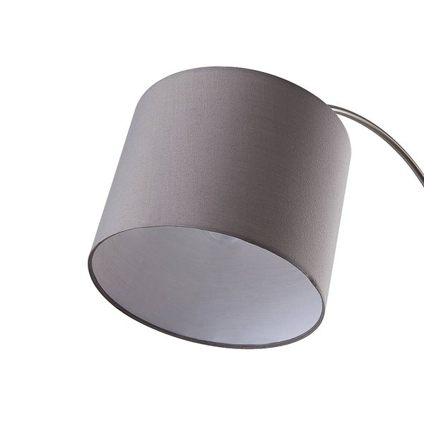 Lindby Stehlampe (Bogenleuchte) Keriba (Modern) in Alu aus Metall (1 flammig, E27) - Bogenlampe Stehleuchte Floor Lamp Standleuchte Wohnzimmerlampe Wohnzimmerleuchte