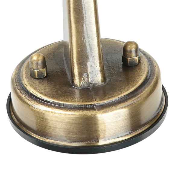 Detailansicht des Lampenfußes aus Metall