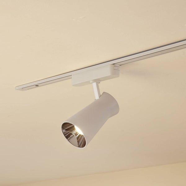 Lindby LED Lumaro (Modern) in Weiß (1 flammig, ) Wohnzimmerleuchte