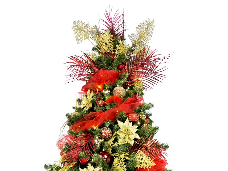 LAALU Weihnachtsschmuck-Set 152 Stück in Luxus-Box PREMIUM CAESAR für Weihnachtsbaum 120-210 cm