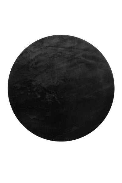 Teppich Rund Schwarz soft & weich Lago Homie Living 200 cm rund
