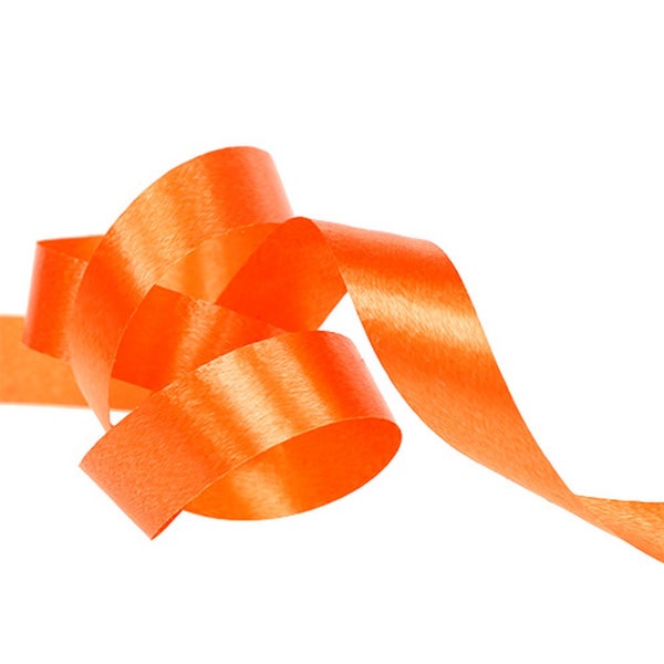 Orangefarbenes Kräuselband für Geschenke und Dekorationen