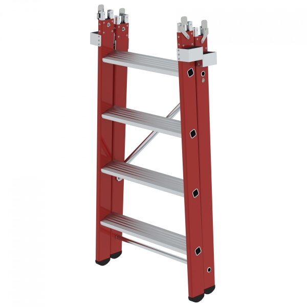 Stehleiter mit vier Stufen