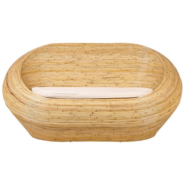 Gartensofa 2-Sitzer MAIORI Rattan Naturfarben