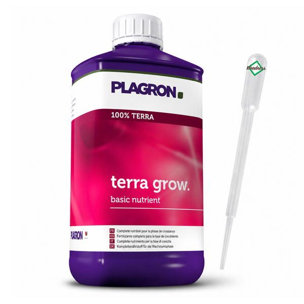 Plagron Terra Grow Pflanzendünger für die Wachstumsphase mit Pipette