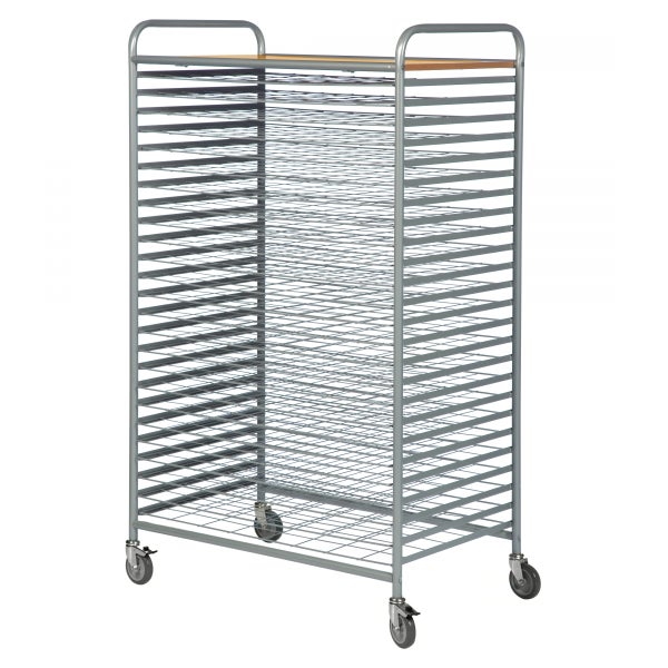Kongamek Trockenwagen in grau 950x600x1640mm mit 25 Böden