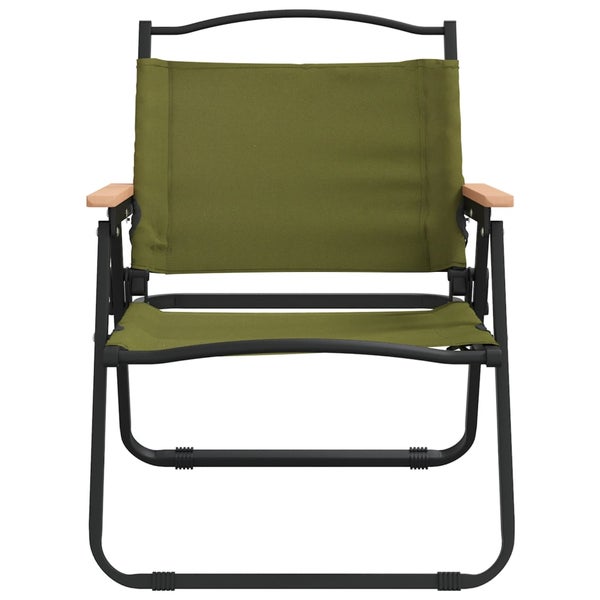 Campingstühle 2 Stk. Grün 54x43x59 cm Oxford-Gewebe