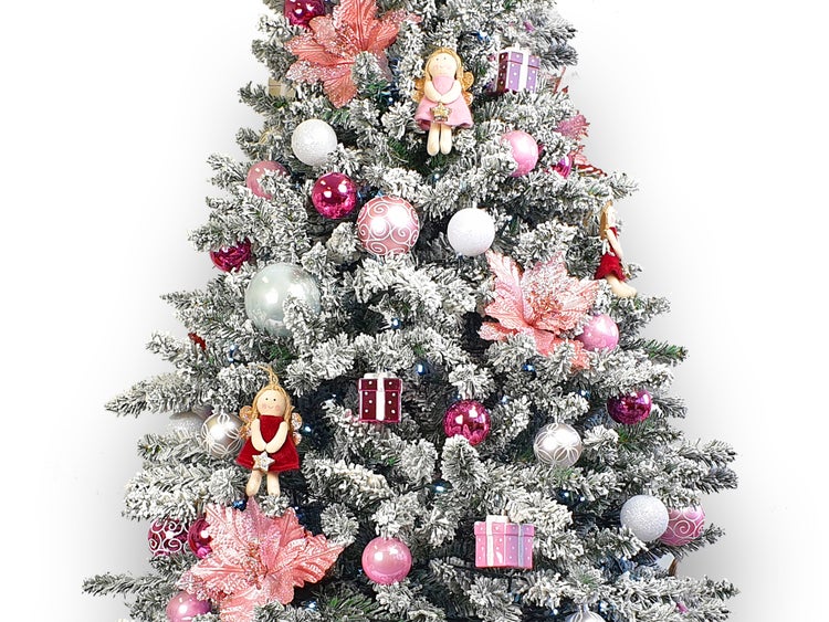 Set Weihnachtskugeln 165 Stück in Luxusbox PRINZESSIN MAI für Weihnachtsbäume 240-270 cm